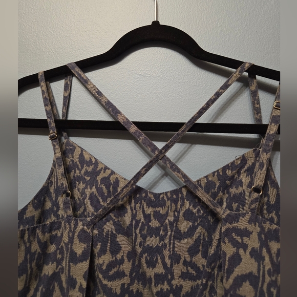 Strappy Blue Printed Dress - Picture 6 of 6